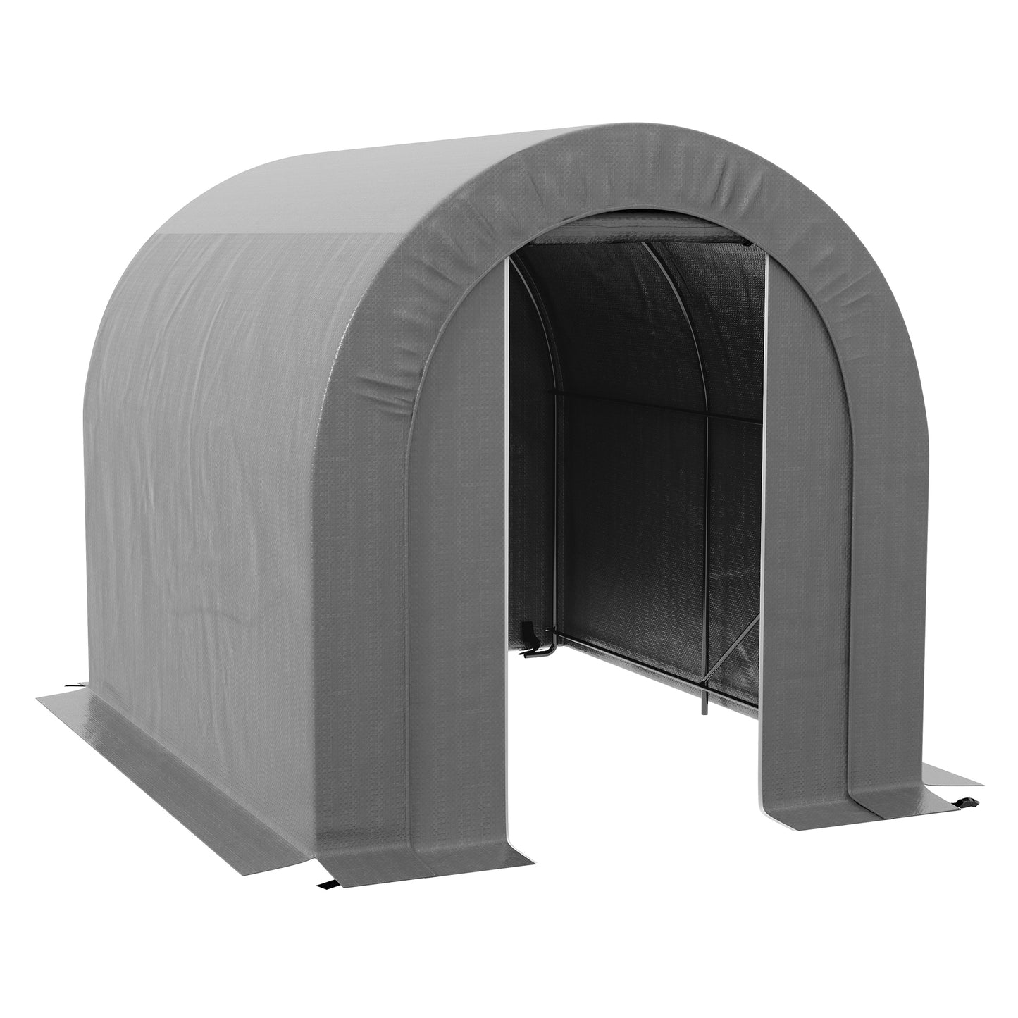 Outdoor Storage Tent 6x8ft Gray