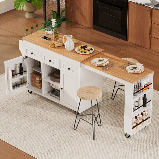 Kitchen Island with Dining Table