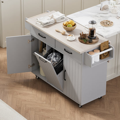 Trash Can Kitchen Island