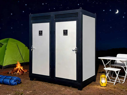 Portable Toilet Two-Person Sink Vent-Fan