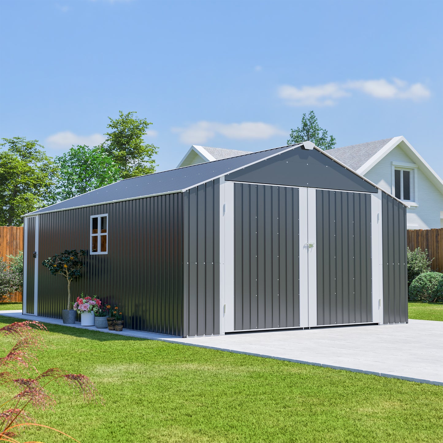 Outdoor Storage Shed 12x20ft 1810-Cuft