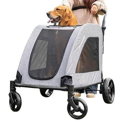 Foldable Pet Stroller Xl Gray