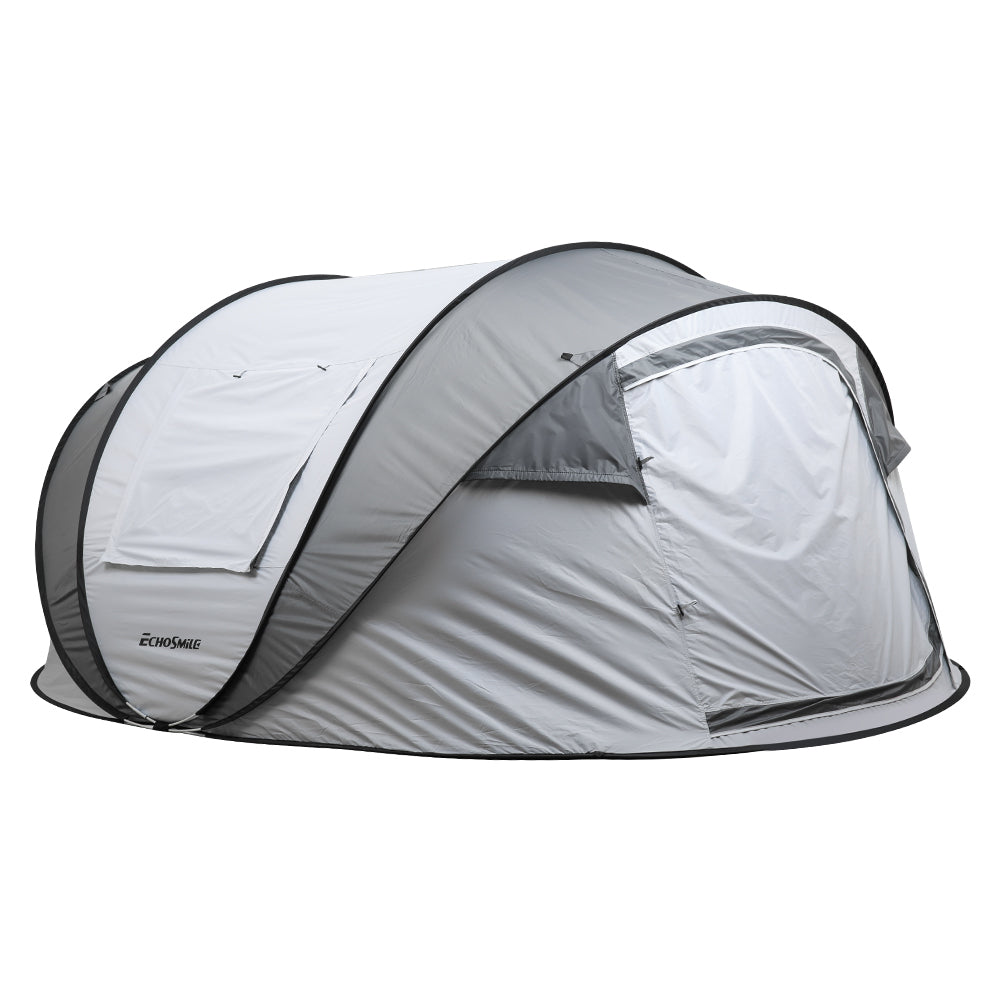 Pop-Up Boat Tent 4-6-Person White/Gray